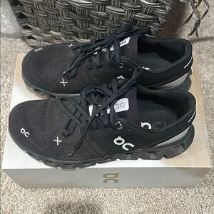 On Cloud Black Running Shoes